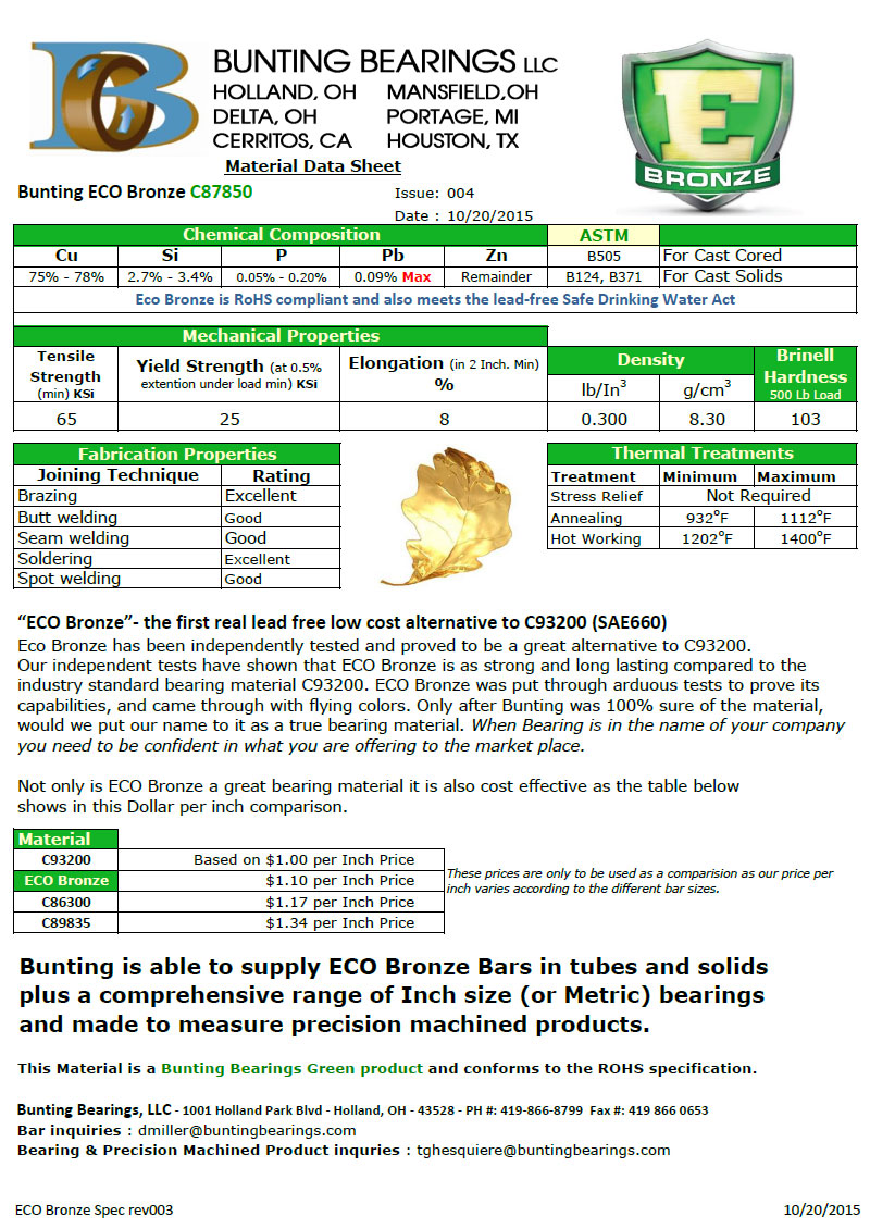 ECO Bronze Specification Revision 4