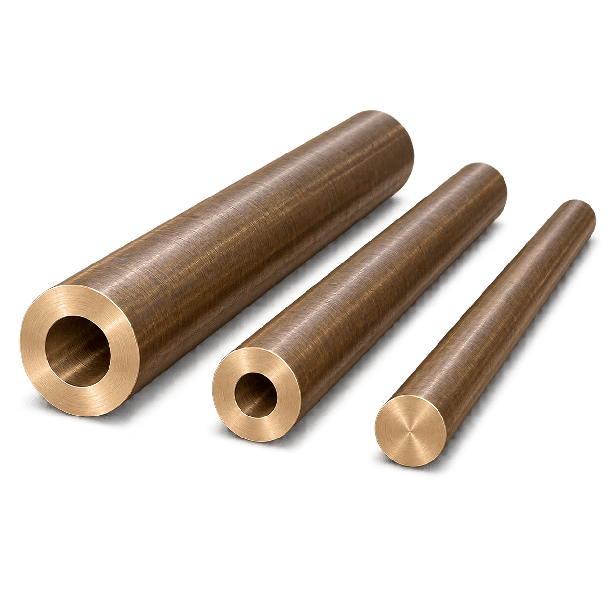 Continuous cast bronze bar stock